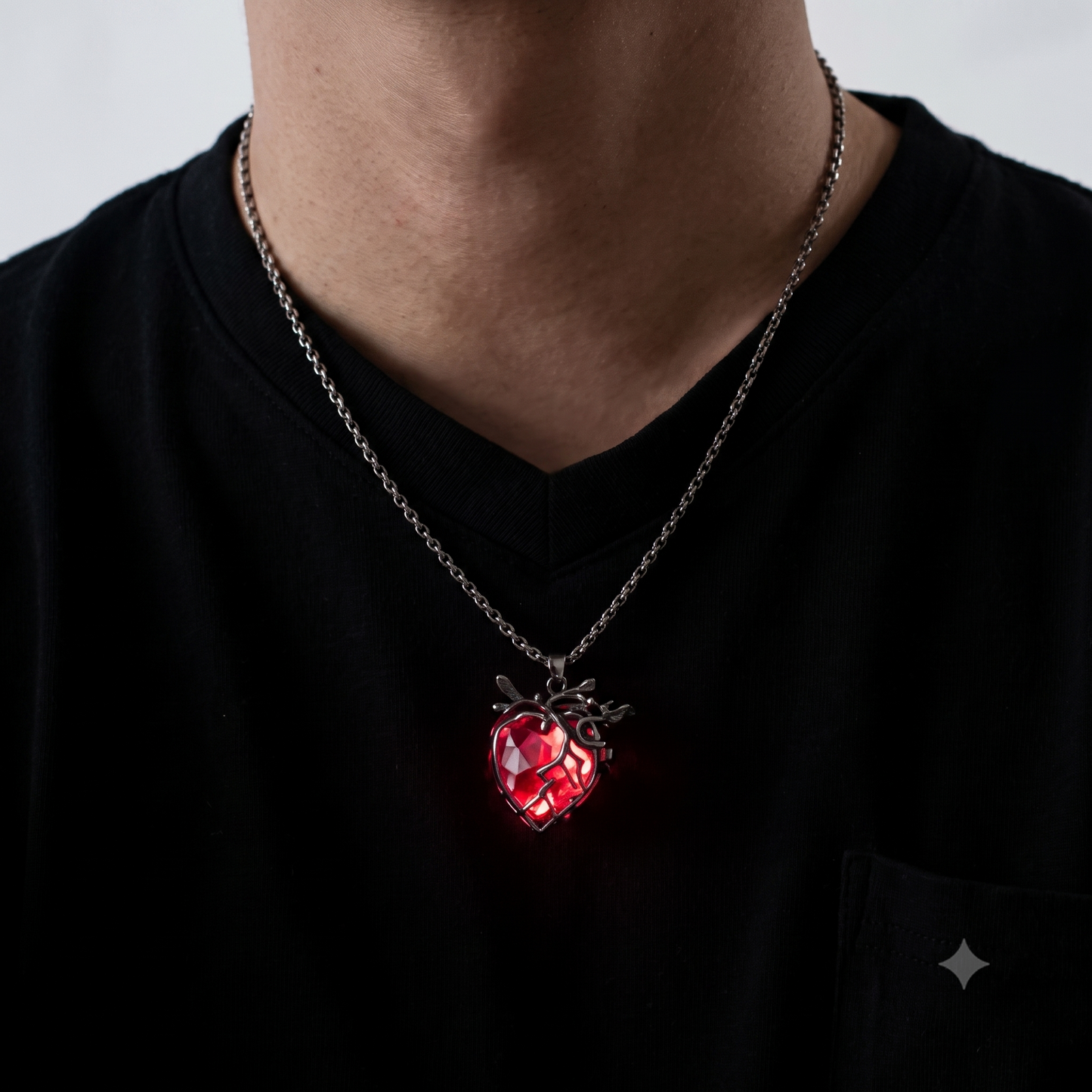 ✨New "Heartbeat" Statement Piece — Breathing Handmade Crystal Heart Necklace🫀
