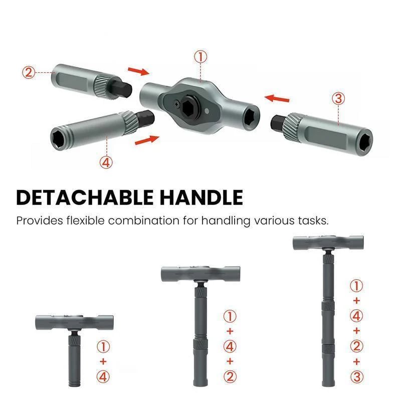24 in 1 DlY Screwdriver Set Magnetic Compact and Portable Ratchet Screwdriver