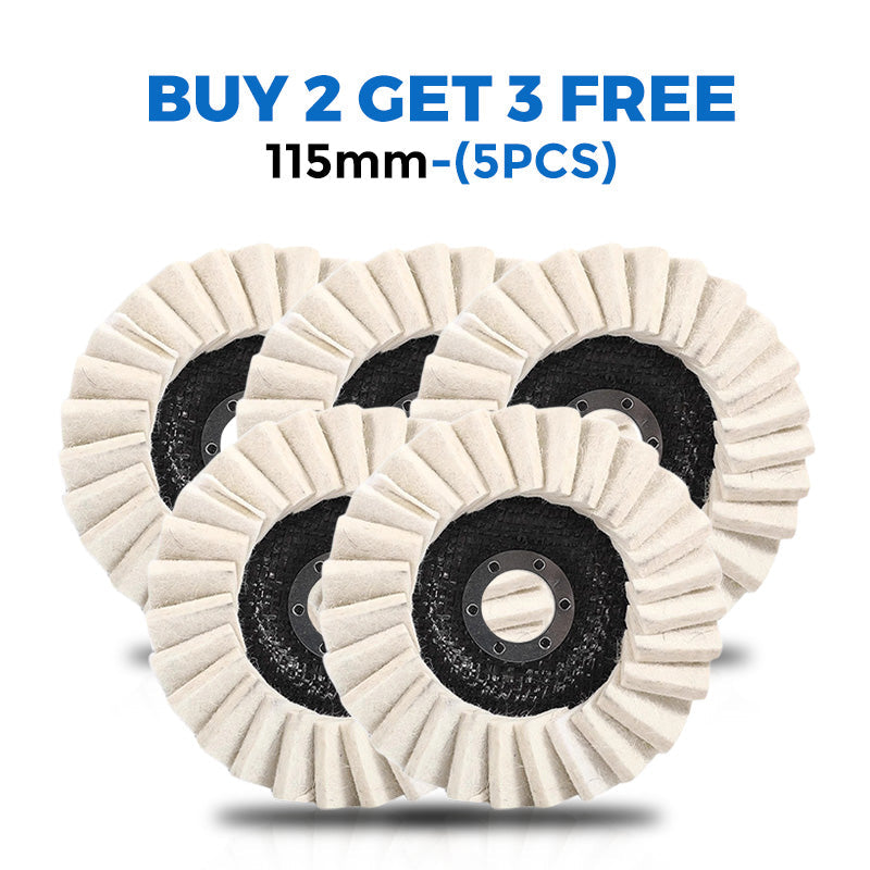 🧰BUY 2 GET 3 FREE🔧 Achieve A Mirror Finish –Wool Felt Flap Polishing Disc