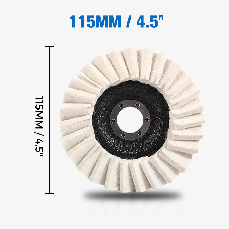 🧰BUY 2 GET 3 FREE🔧 Achieve A Mirror Finish –Wool Felt Flap Polishing Disc