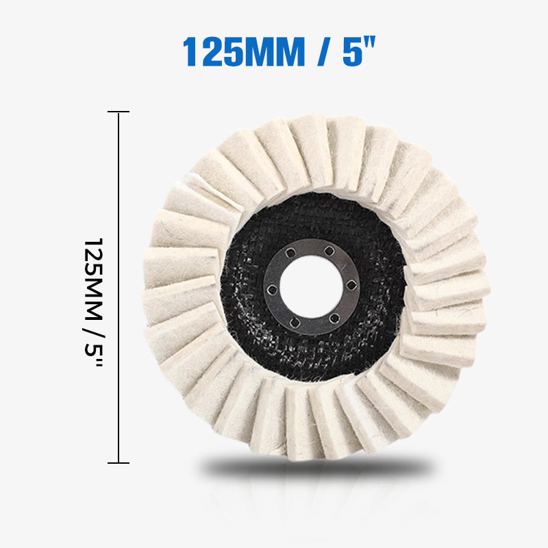 🧰BUY 2 GET 3 FREE🔧 Achieve A Mirror Finish –Wool Felt Flap Polishing Disc