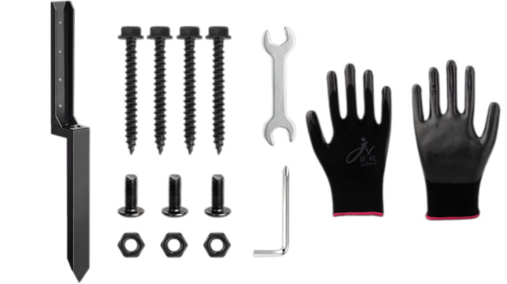 🏡Heavy-Duty Fence Post Repair Kit – Sturdy & Rustproof, Easy to Install, Strong Support, Effective for Fixing Loose & Broken Fence Posts