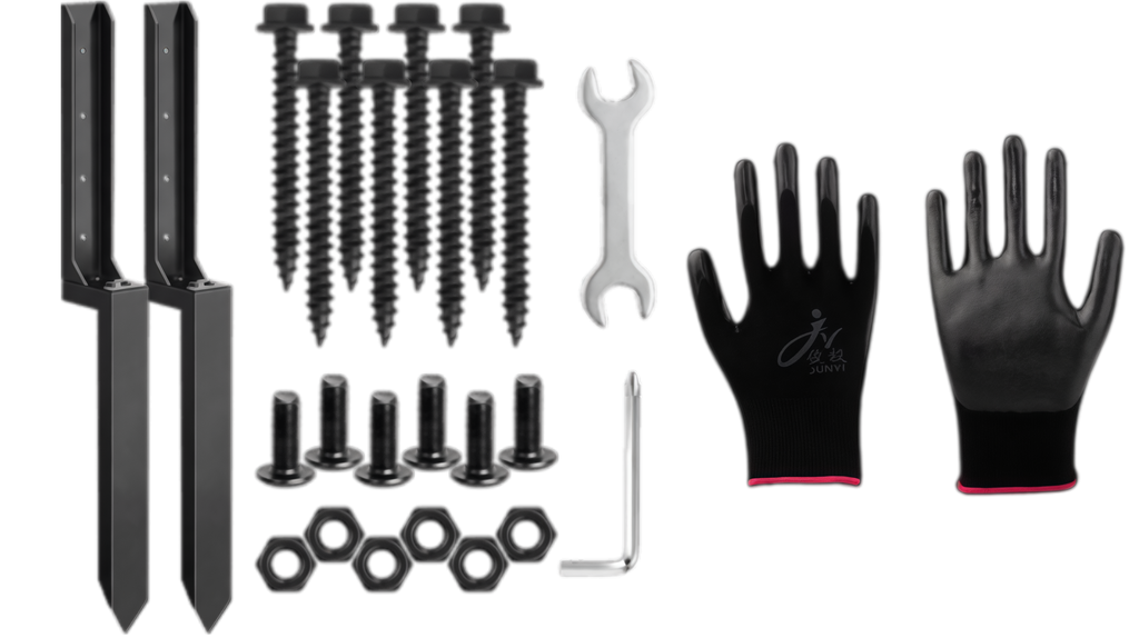 🏡Heavy-Duty Fence Post Repair Kit – Sturdy & Rustproof, Easy to Install, Strong Support, Effective for Fixing Loose & Broken Fence Posts