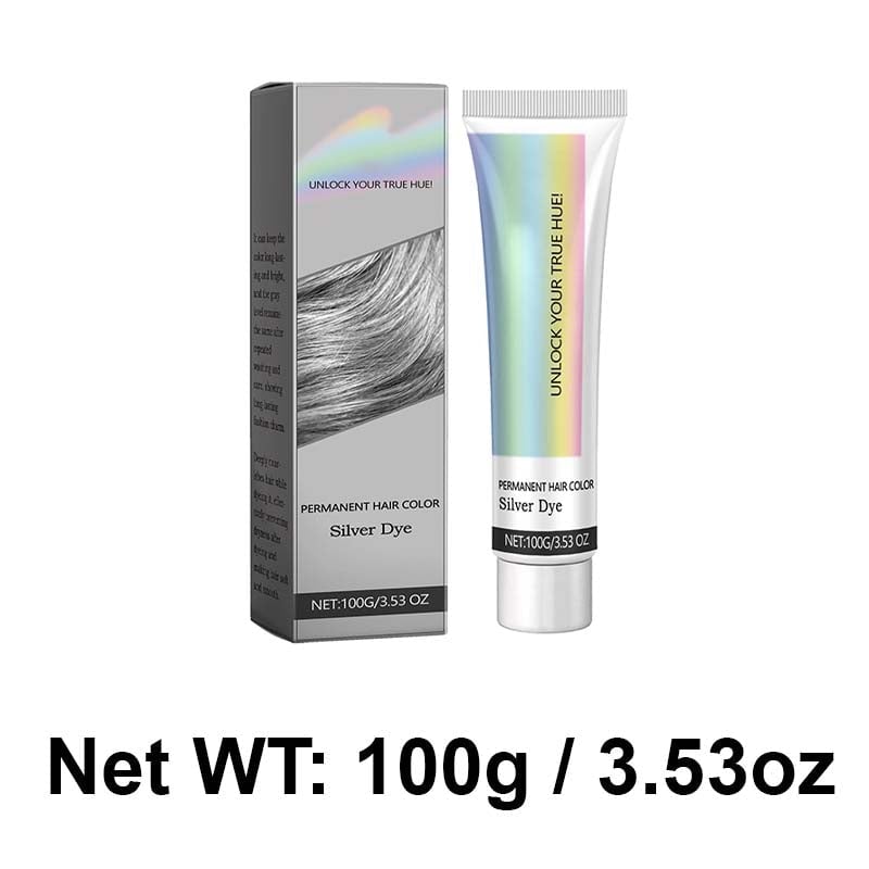 Last Day 49% OFF🎁2-in-1 Natural Essence Extract Silver Hair Dye