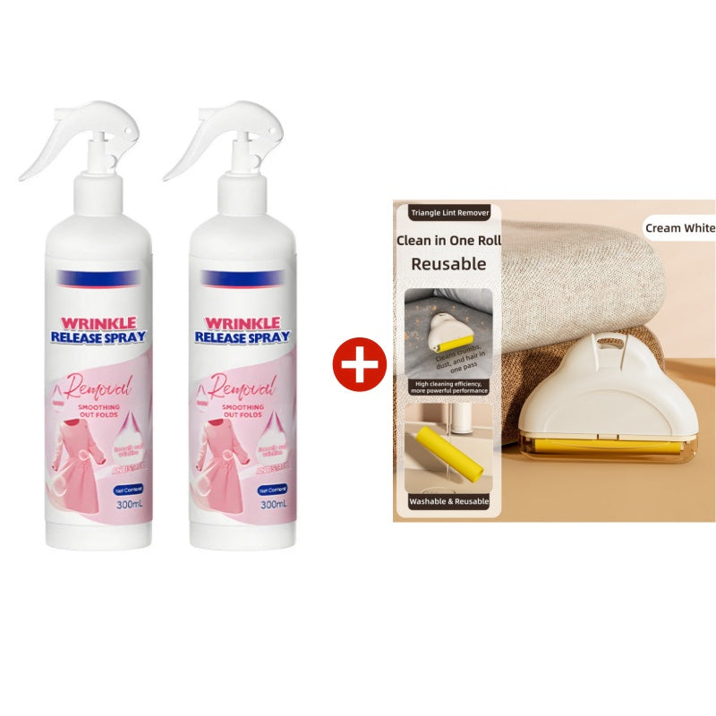 🥳2026 HOT SALE🥳💞50K+ SOLD!👔❤️‍🔥 50% OFF! Multi‑Functional Wrinkle Release Spray – Sprays away creases in minutes. Removes odours, gentle on fabrics. No ironing needed! A travel must‑have. 👕✨