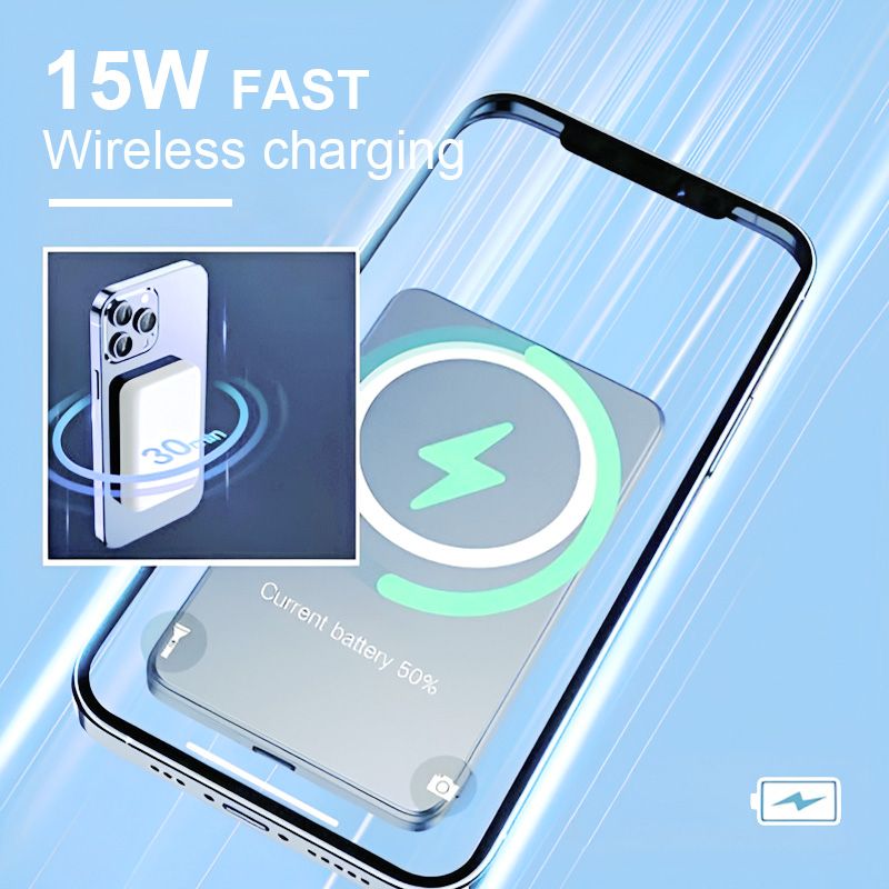 🎁Hot Sale 45% OFF🔋Fast Charge Portable Wireless Magnetic Power Bank