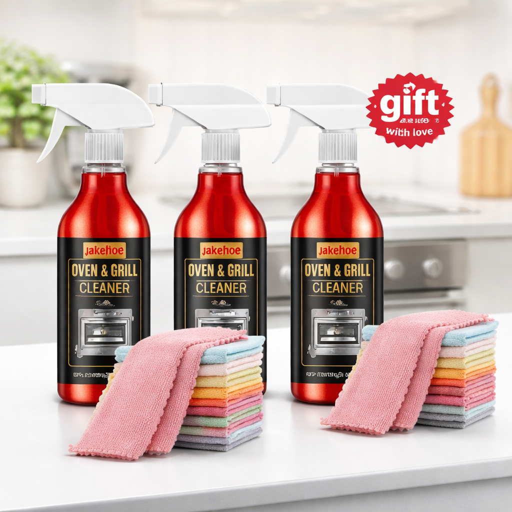 🧼 BUY 2 GET 1 FREE! ✨ Oven & Grill Cleaner Spray – Dissolves Grease in 5 Mins, No Scrubbing & Eliminates Odors 🔥  21 Reviews 4