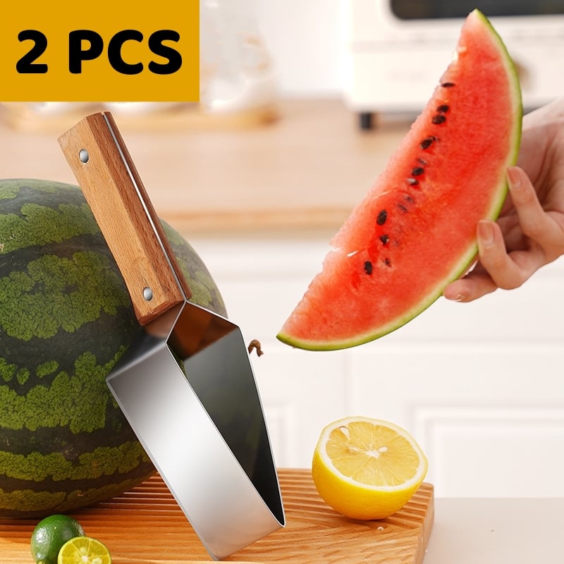 🥳2026 HOT SALE🥳💞50K+ SOLD!🍉🔒 50% OFF! Watermelon Slicer – No knife needed, no slipping. Triangle stainless steel blade cuts cleanly & safely. Perfect for arthritic hands. A kitchen blessing for seniors. ✨🧑‍🦳