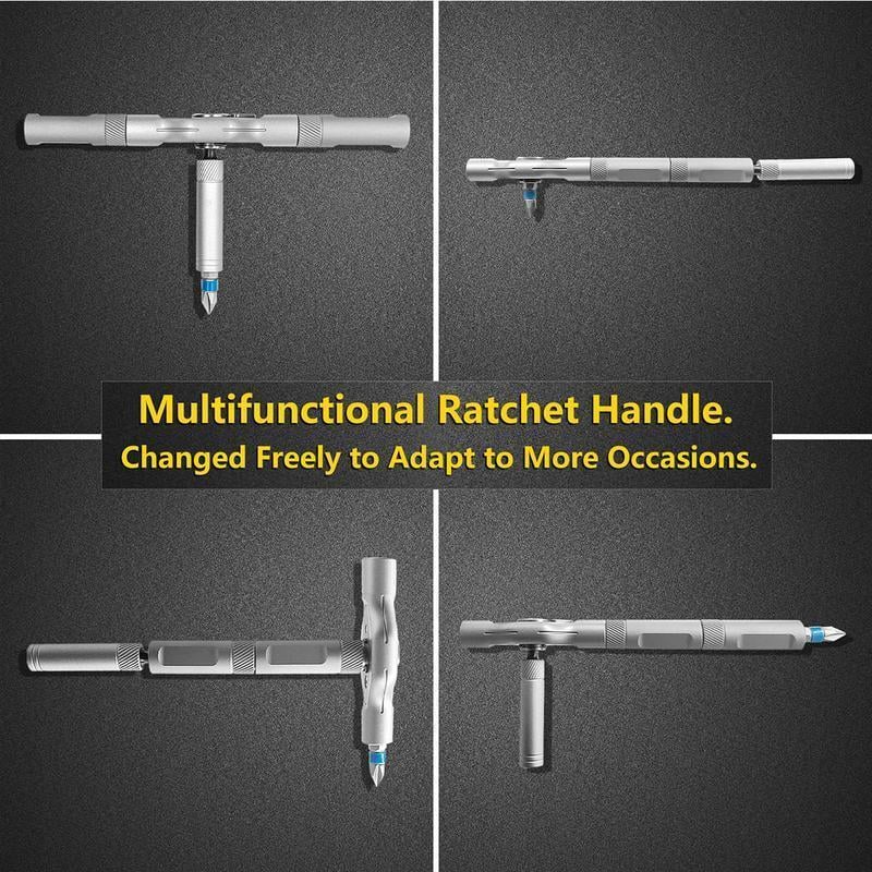 24 in 1 DlY Screwdriver Set Magnetic Compact and Portable Ratchet Screwdriver