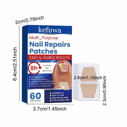 kefuwa Fungal NailRestoration Patches -Restore Clear, HealthyNails Discreetly