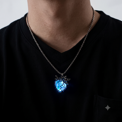 ✨New "Heartbeat" Statement Piece — Breathing Handmade Crystal Heart Necklace🫀