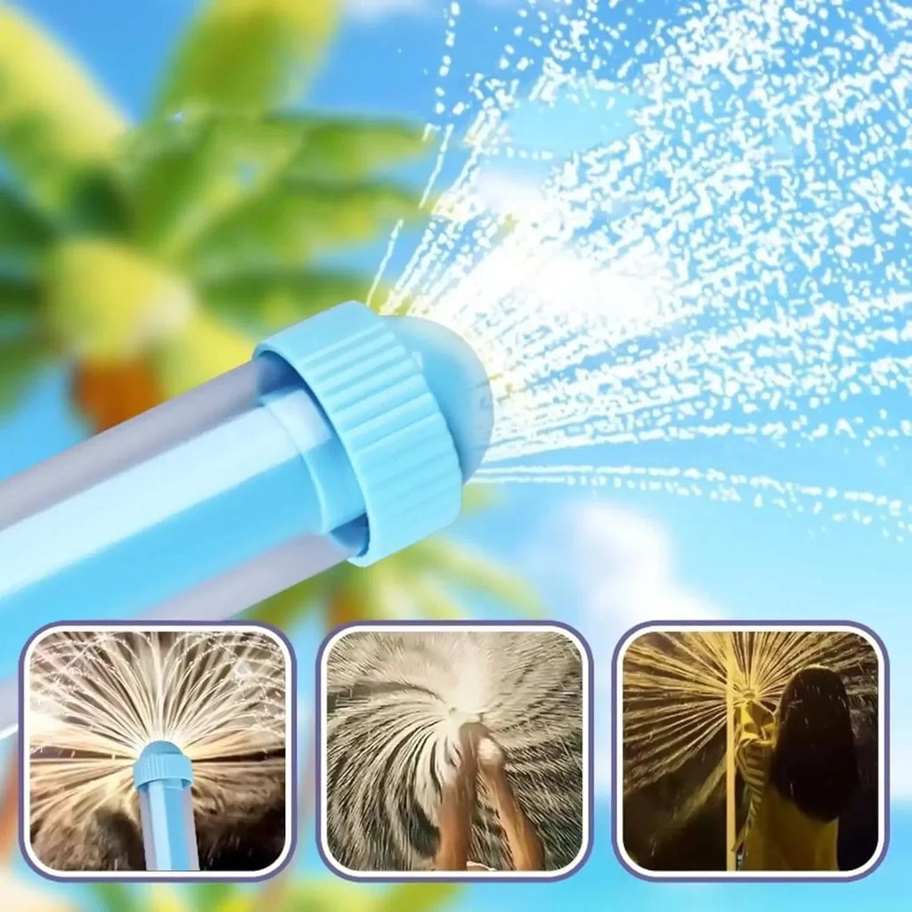 💦🎇360° Rotary Firework Water Blasters - Rapid-Fill Pump Action Pool Cannons for Summer Outdoor Games (Ages 3+)