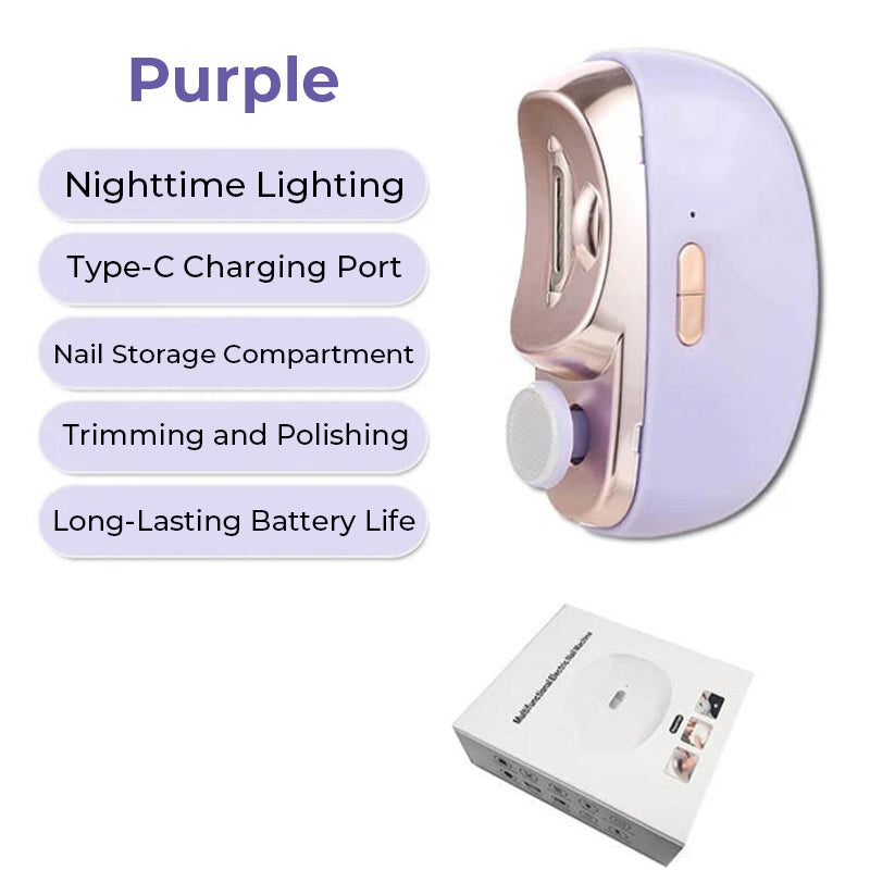 3 in 1 Automatic Electric Nail Clipper with Polishing【Safe and convenient】