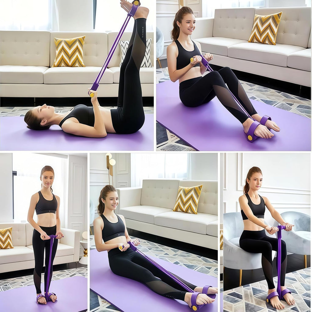 🦵 50% OFF NOW! 🚴 8-Tube Pedal Resistance Device – Full-Body Workout, Adjustable & Home Fitness 🏋️