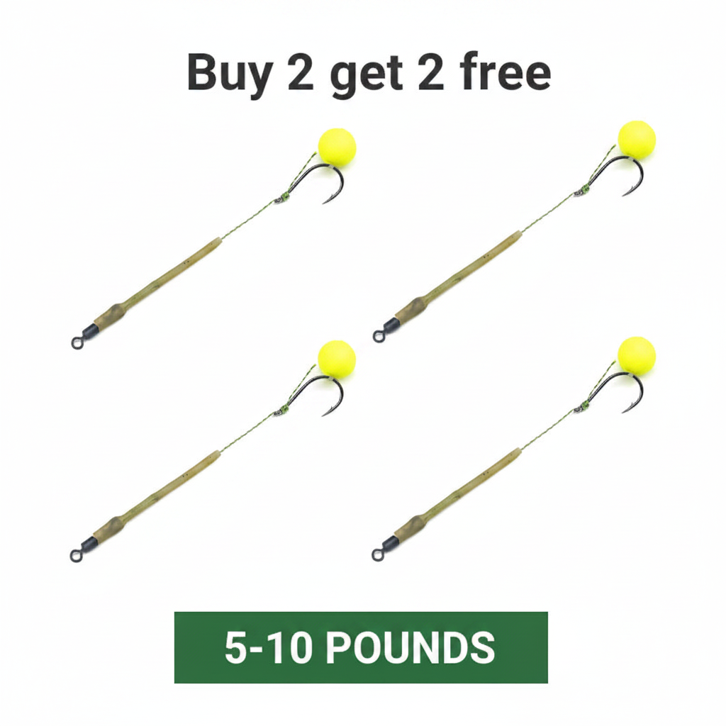 🎣 Buy 1 Get 1 Free! 🐟 High Buoyancy Fishing Hook – Floats Naturally, Sharp Carbon Steel, Set of 5 ✨