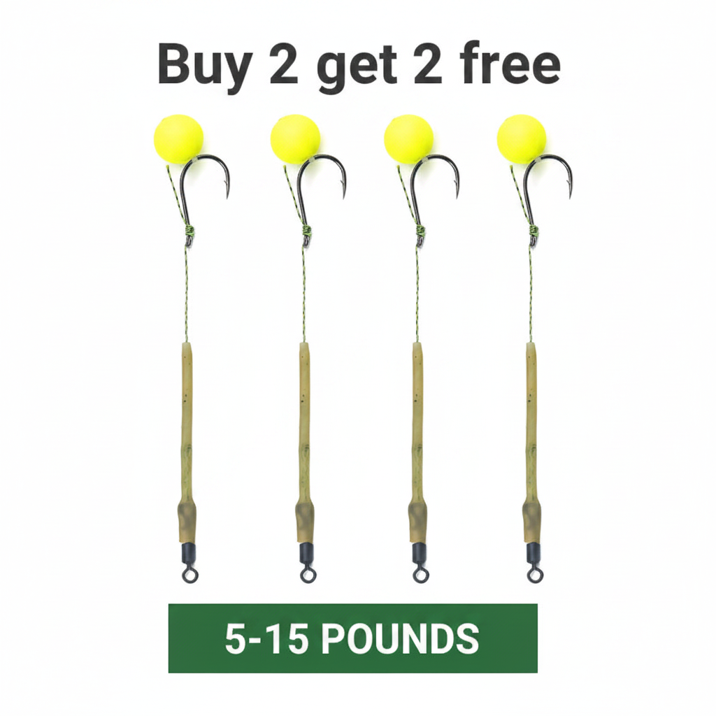 🎣 Buy 1 Get 1 Free! 🐟 High Buoyancy Fishing Hook – Floats Naturally, Sharp Carbon Steel, Set of 5 ✨