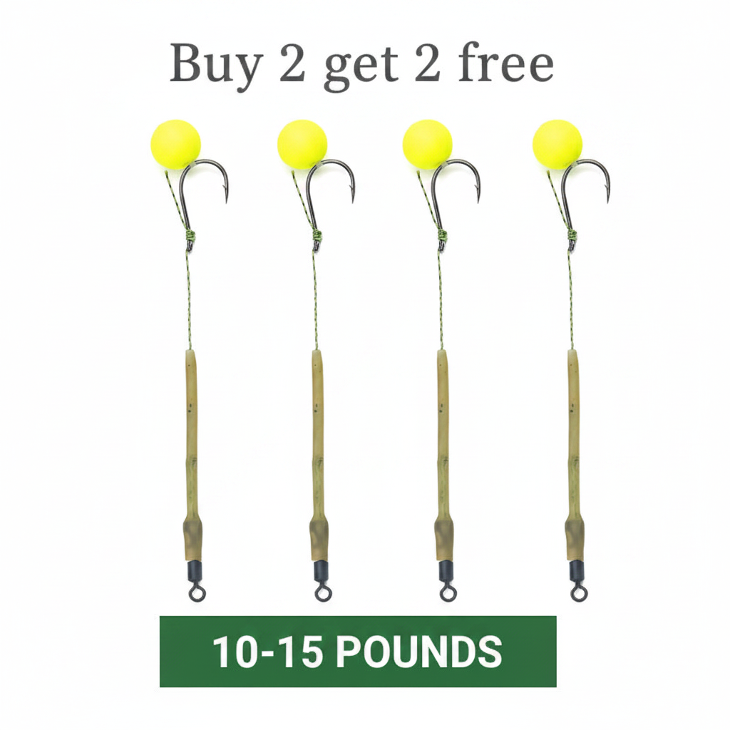 🎣 Buy 1 Get 1 Free! 🐟 High Buoyancy Fishing Hook – Floats Naturally, Sharp Carbon Steel, Set of 5 ✨