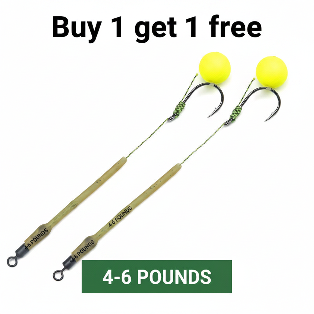 🎣 Buy 1 Get 1 Free! 🐟 High Buoyancy Fishing Hook – Floats Naturally, Sharp Carbon Steel, Set of 5 ✨