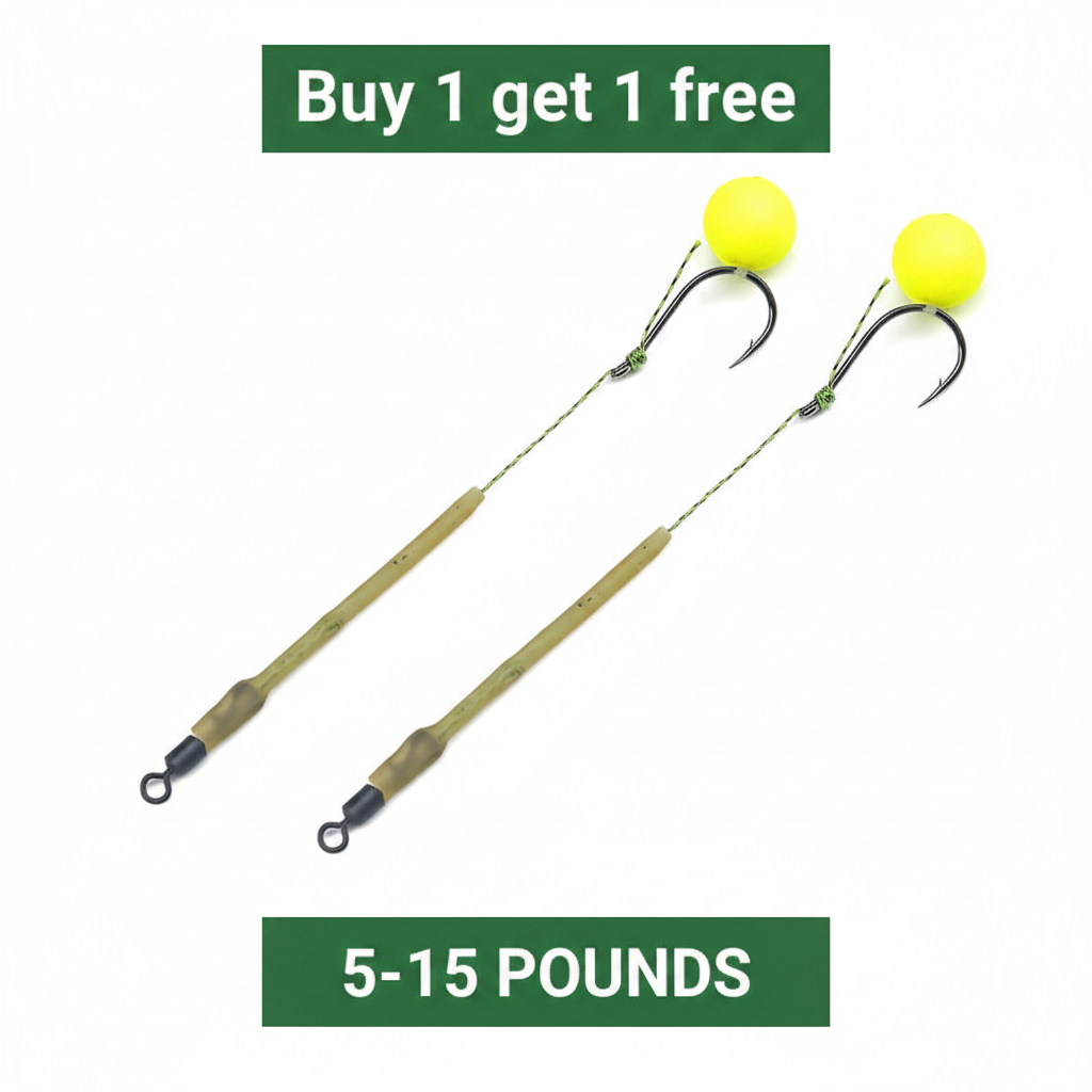 🎣 Buy 1 Get 1 Free! 🐟 High Buoyancy Fishing Hook – Floats Naturally, Sharp Carbon Steel, Set of 5 ✨