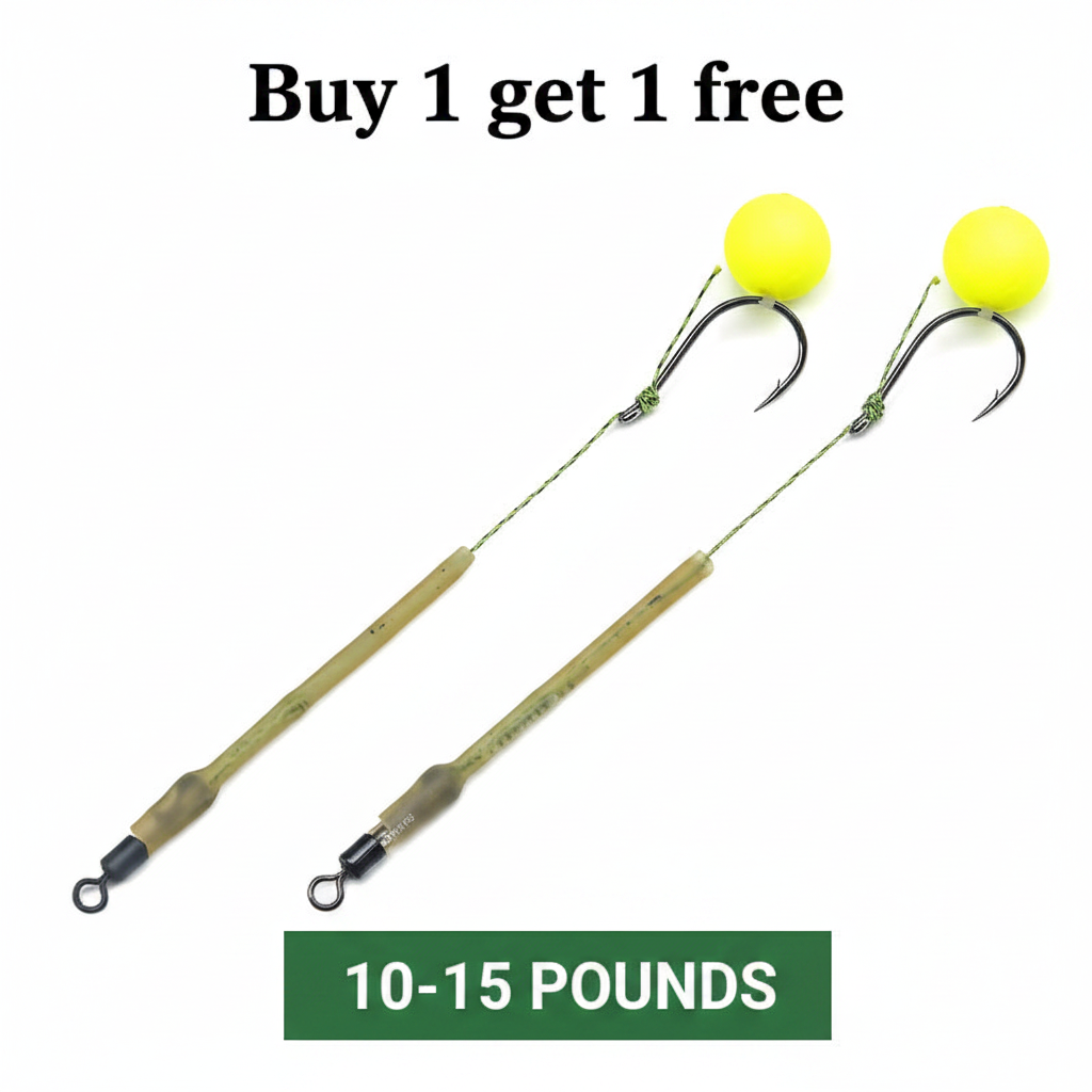 🎣 Buy 1 Get 1 Free! 🐟 High Buoyancy Fishing Hook – Floats Naturally, Sharp Carbon Steel, Set of 5 ✨