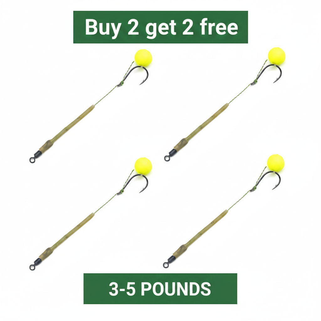 🎣 Buy 1 Get 1 Free! 🐟 High Buoyancy Fishing Hook – Floats Naturally, Sharp Carbon Steel, Set of 5 ✨