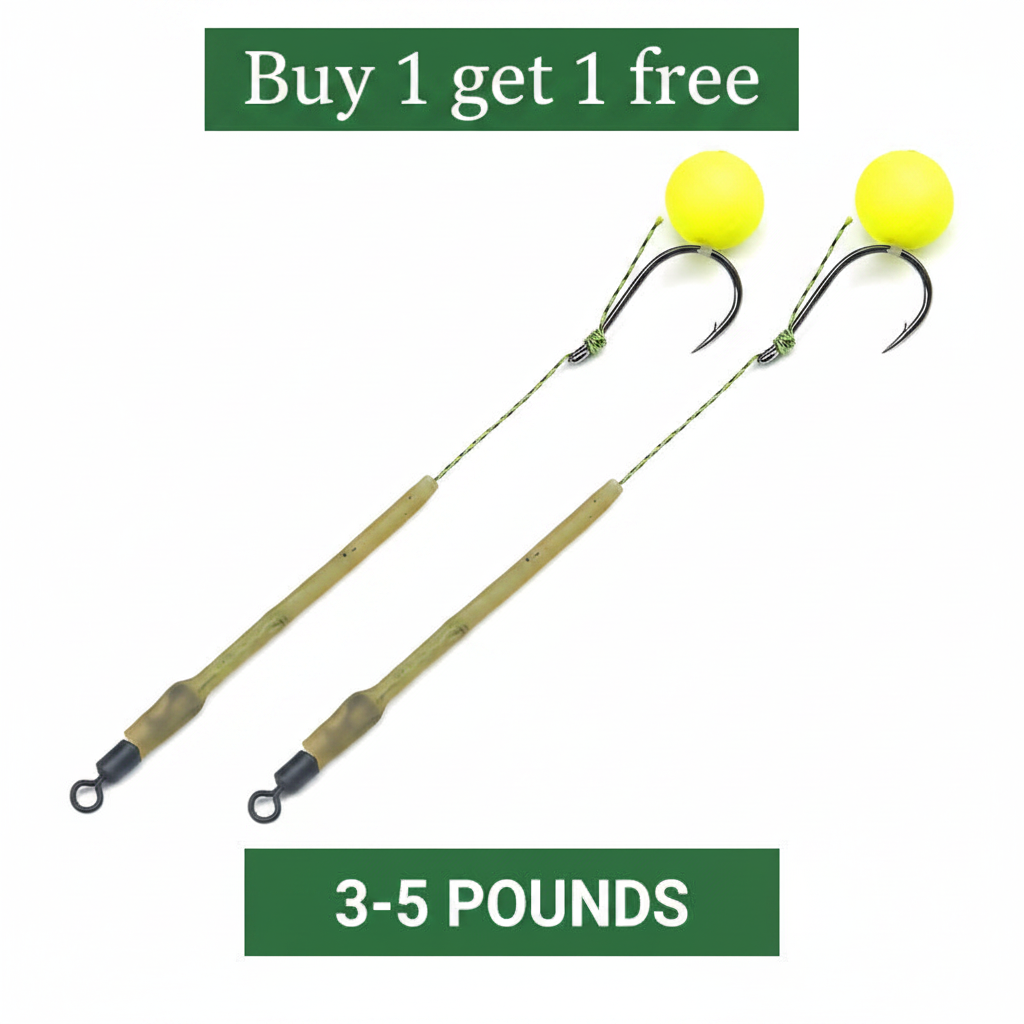 🎣 Buy 1 Get 1 Free! 🐟 High Buoyancy Fishing Hook – Floats Naturally, Sharp Carbon Steel, Set of 5 ✨