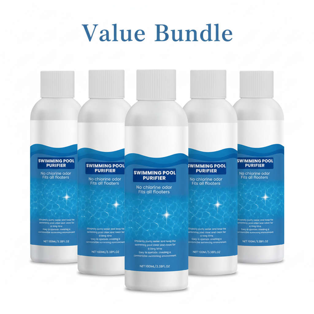 💧 Swimming Pool Purifying Liquid – Crystal Clear Water, Zero Hassle! ✨ Say goodbye to green water & harsh chemicals – just pure, fresh swimming every time. 🏊‍♂️💙