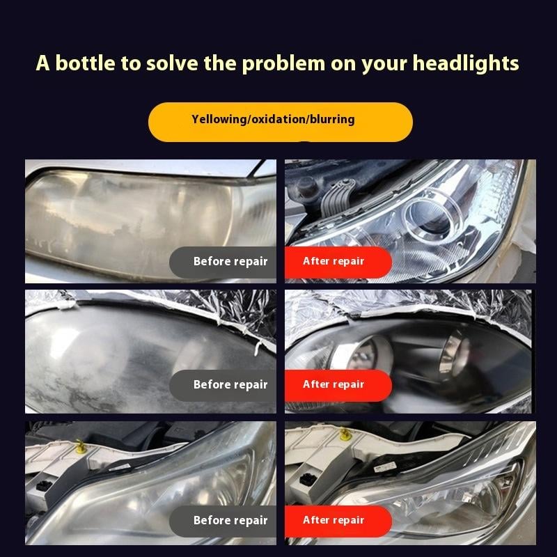💥LAST DAY SALE 60% OFF⏰🚘Automotive Headlamp Restoration Fluid Kit