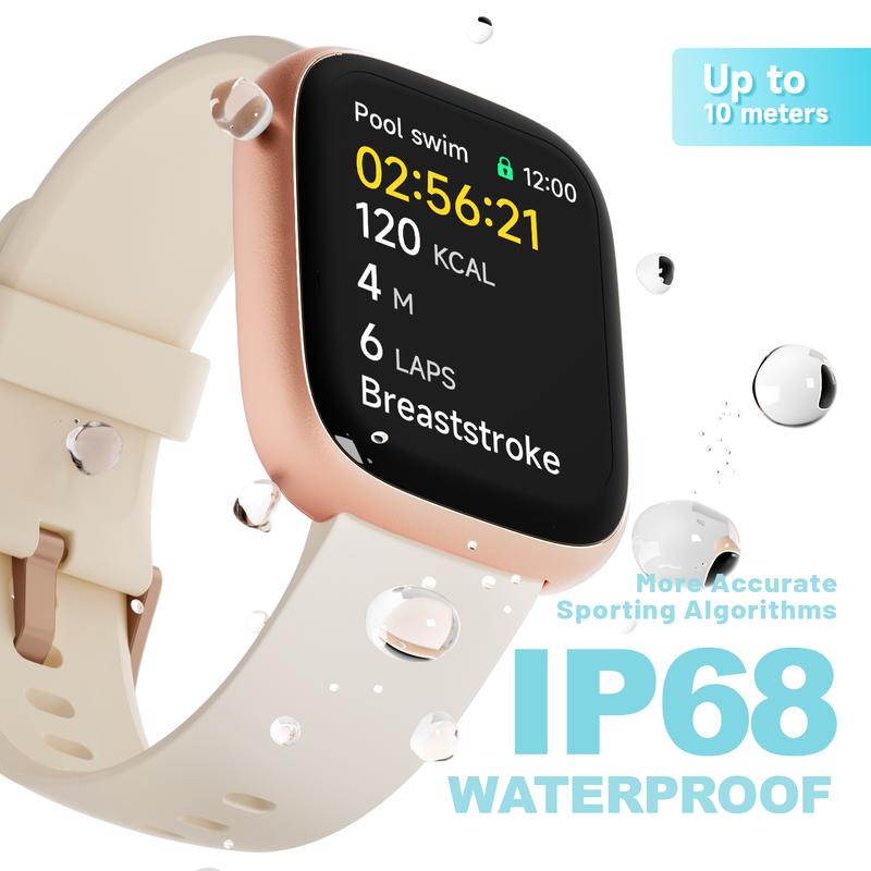 ⌚ 50% OFF! Smart Watch for Women & Men – Make/Answer Calls, 100+ Sports Modes, Sleep Tracker & IP68 Waterproof! 💪📲