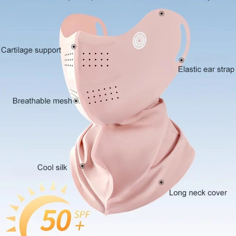 Ice Silk Sun UV Protection Breathable Face Mask