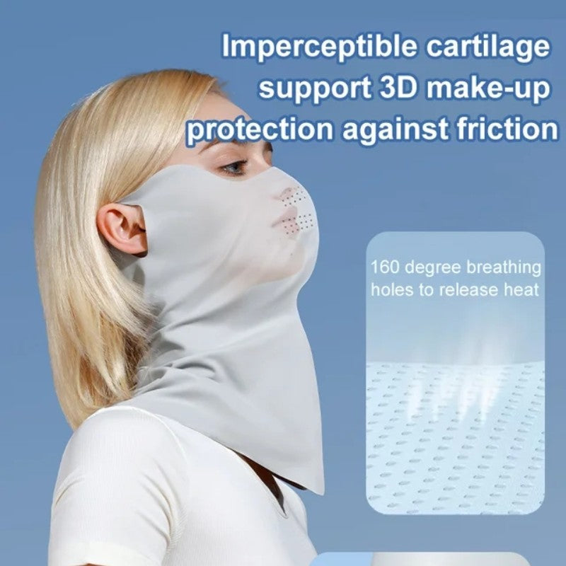 Ice Silk Sun UV Protection Breathable Face Mask