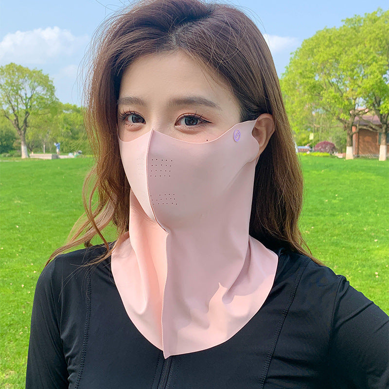 Ice Silk Sun UV Protection Breathable Face Mask