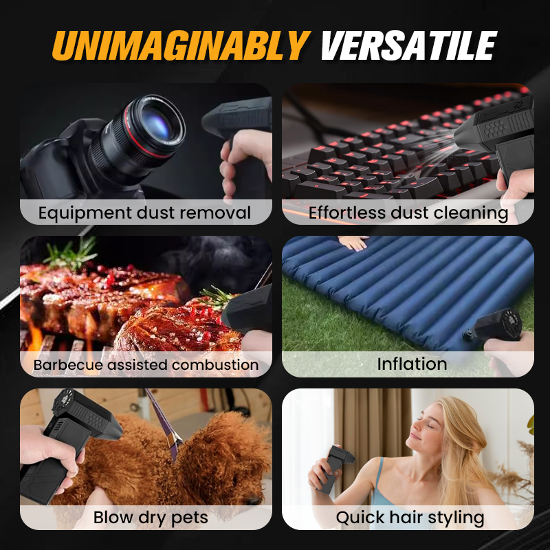 🥳2026 HOT SALE🥳💞50K+ SOLD!🏠🔋 50% OFF! Powerful Handheld Blower – 110,000 RPM, cordless & rechargeable. Blow dust off shelves, dry wet patios, clean car crevices. Your new favourite tool. 🛠️✨