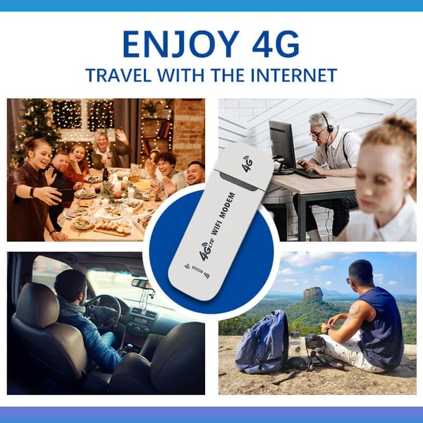 🎉 LAST DAY SALE – 60% OFF! 🔥 4G LTE USB WiFi Router – 150Mbps, 10-User Hotspot, Global SIM Unlocked & Plug-and-Play ⚡