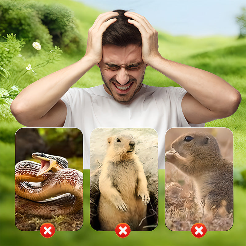 🌸Spring Sale 57% OFF☘️Outdoors Solar Powered Waterproof Screw Mole Repellent