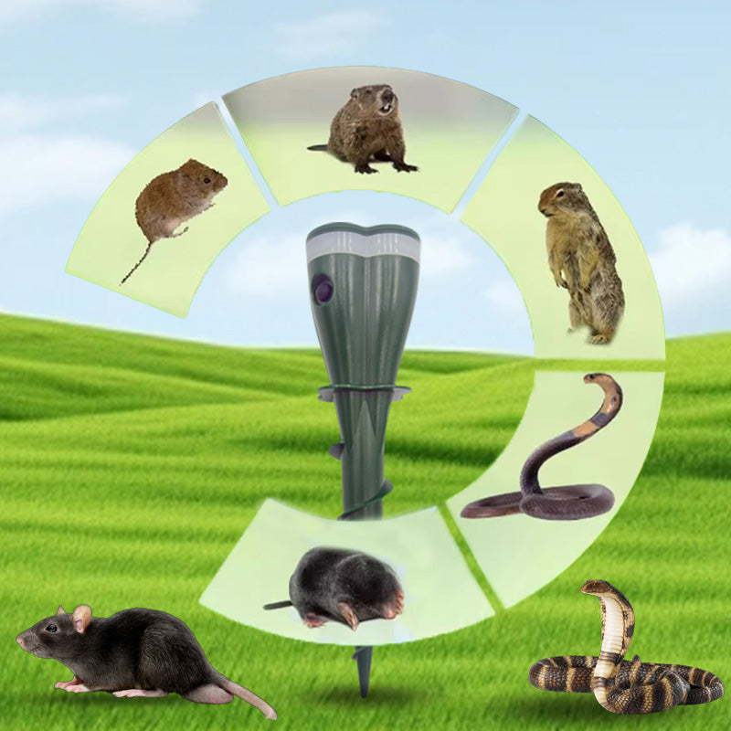 🌸Spring Sale 57% OFF☘️Outdoors Solar Powered Waterproof Screw Mole Repellent
