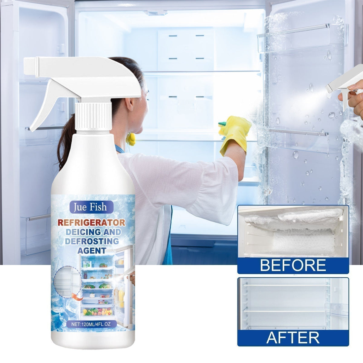 🥳2026 HOT SALE🥳💞50K+ SOLD!❄️💧 55% OFF! Ice Melting Spray – No more chipping away. Gentle formula, multi‑surface. Free spatula with every order! 🌟🛡️