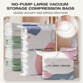⏳ Limited-Time Sale 🔥Buy 1 Get 1 Free   Pump-Free Vacuum Compression Bags, Large Size