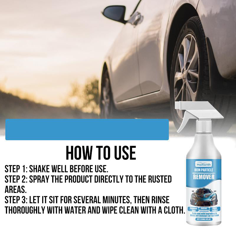 🚗 50% OFF NOW! ⚙️ Car Rust Remover Spray – Dissolves Iron Particles, Safe on Paint & Easy Application 🧽