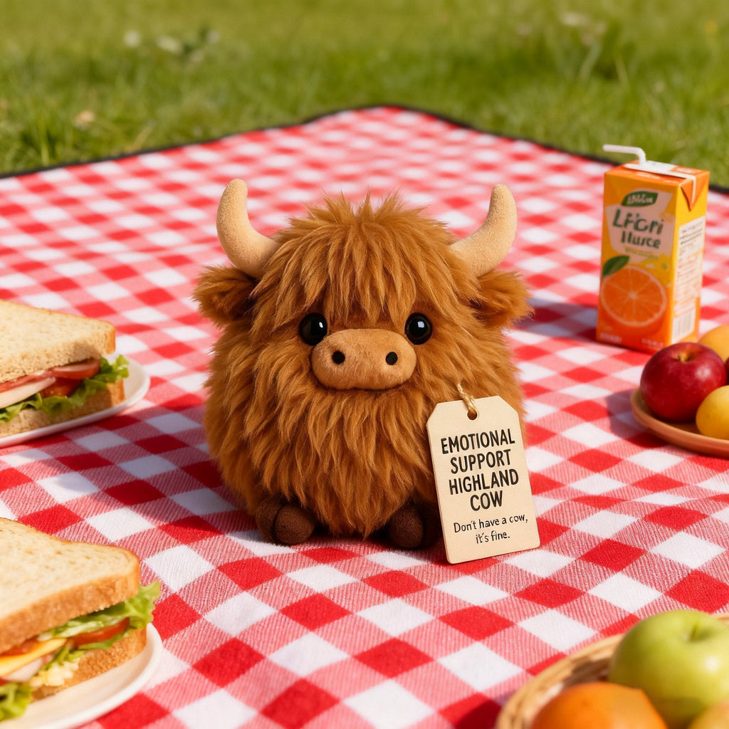 🎅Christmas Pre Sale 50% OFF🎁Emotional Support Highland Cow Plush🎉
