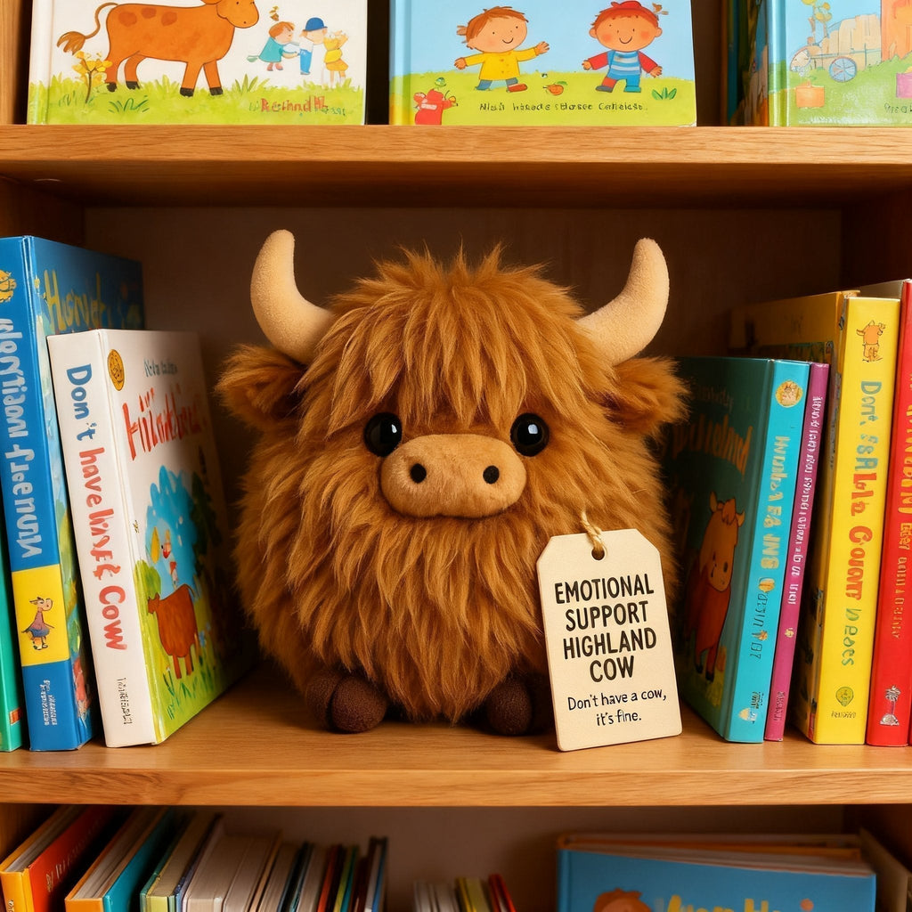 🎅Christmas Pre Sale 50% OFF🎁Emotional Support Highland Cow Plush🎉