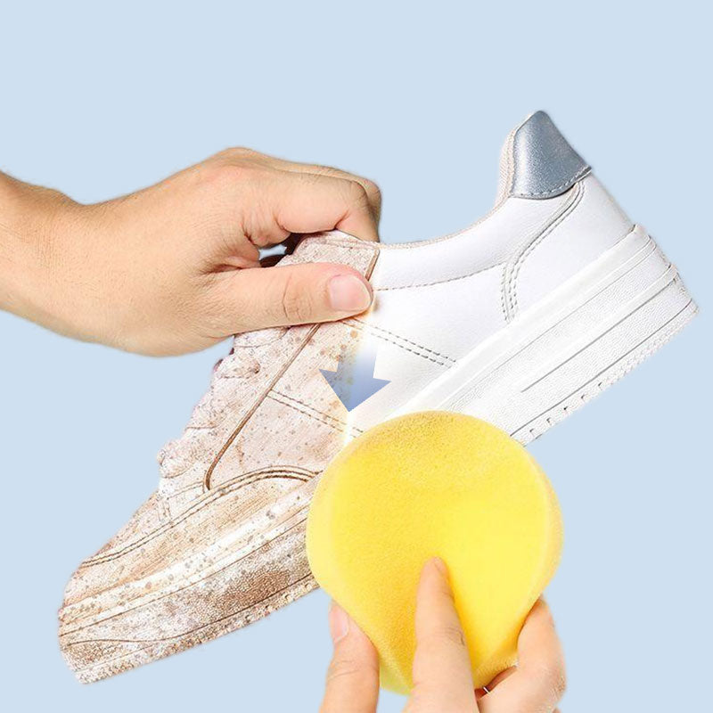 👟 White Shoes Cleaning Cream Kit | 50% OFF | Stain Remover & Restorer for Sneakers, Leather & Canvas | Ultimate Shoe Care Gift Set 🎄✨