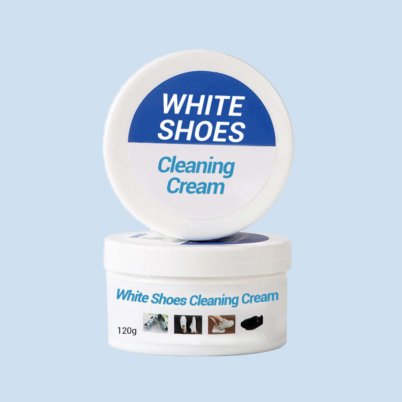👟 White Shoes Cleaning Cream Kit | 50% OFF | Stain Remover & Restorer for Sneakers, Leather & Canvas | Ultimate Shoe Care Gift Set 🎄✨