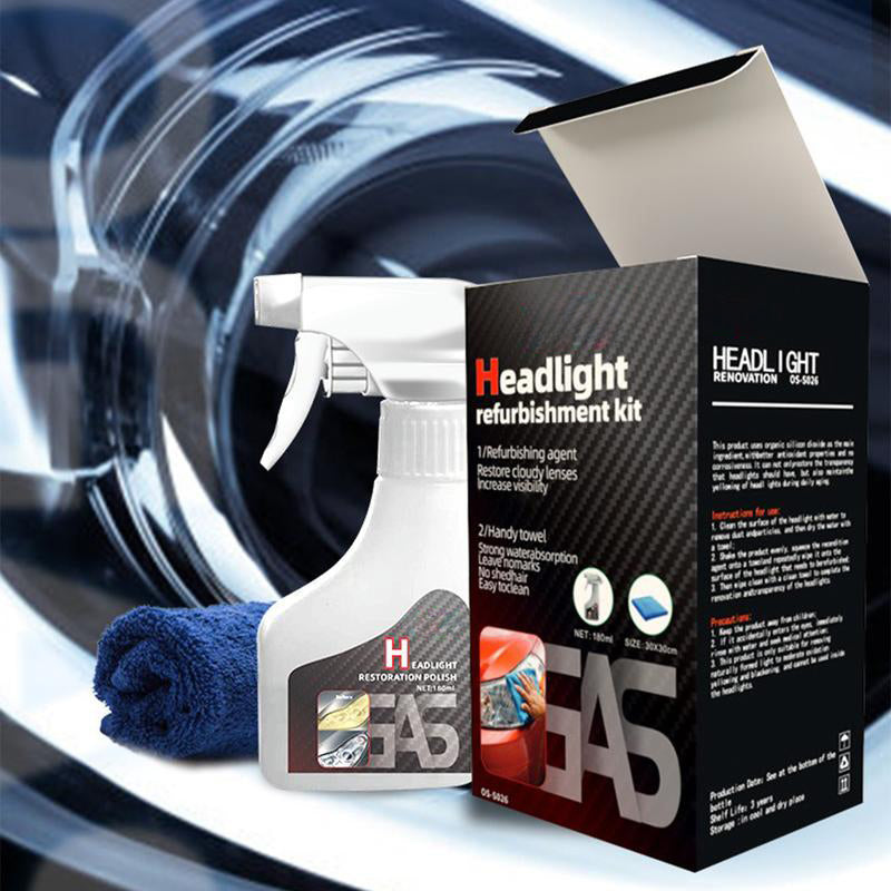 ⏳50% OFF NOW🔥Automotive Headlamp Refurbisher & Crystallization Coating Agent Kit🚗✨