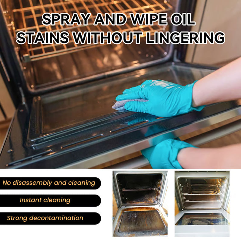 🧼 BUY 2 GET 1 FREE! ✨ Oven & Grill Cleaner Spray – Dissolves Grease in 5 Mins, No Scrubbing & Eliminates Odors 🔥  21 Reviews 4