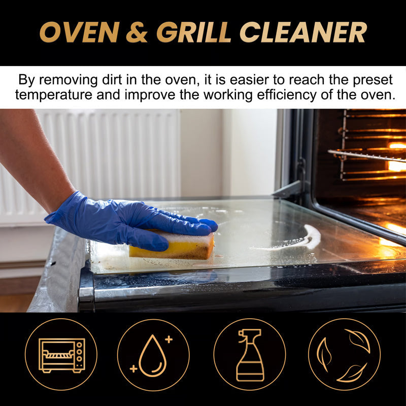 🧼 BUY 2 GET 1 FREE! ✨ Oven & Grill Cleaner Spray – Dissolves Grease in 5 Mins, No Scrubbing & Eliminates Odors 🔥  21 Reviews 4