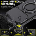 Magnetic Phone Case with Ring Stand For iPhone.airbag military protection