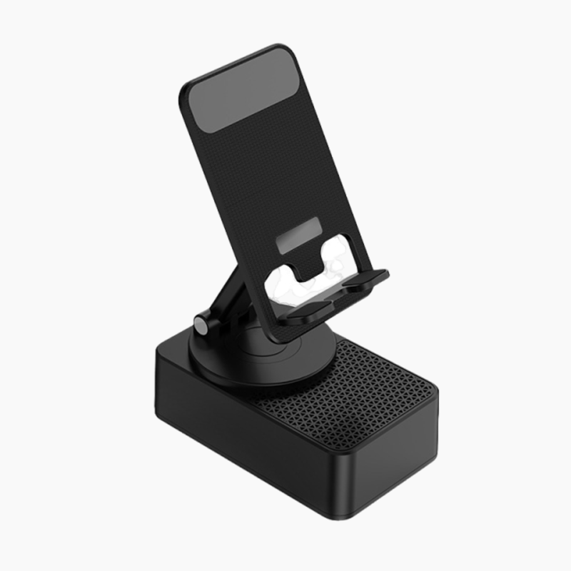 📱3-in-1 phone holder with Bluetooth speaker and power bank