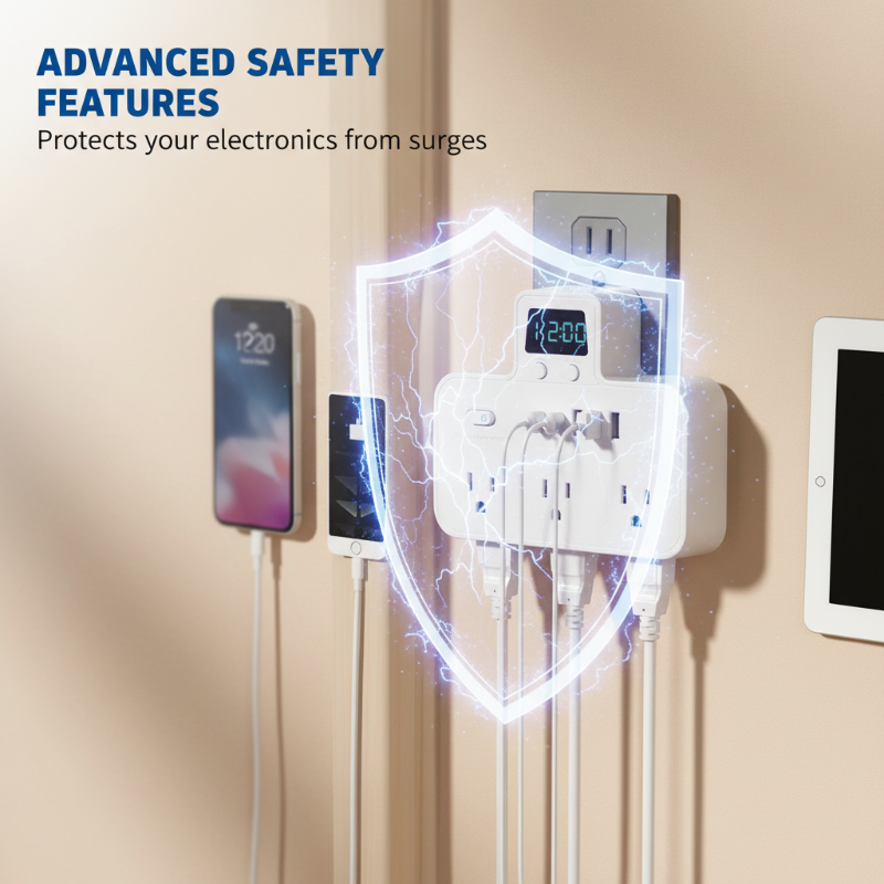 Multi-Port Outlet Extender with USB Ports