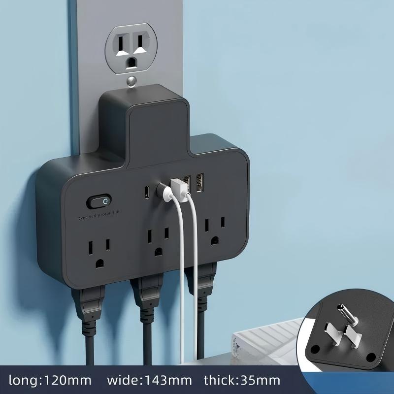 Multi-Port Outlet Extender with USB Ports